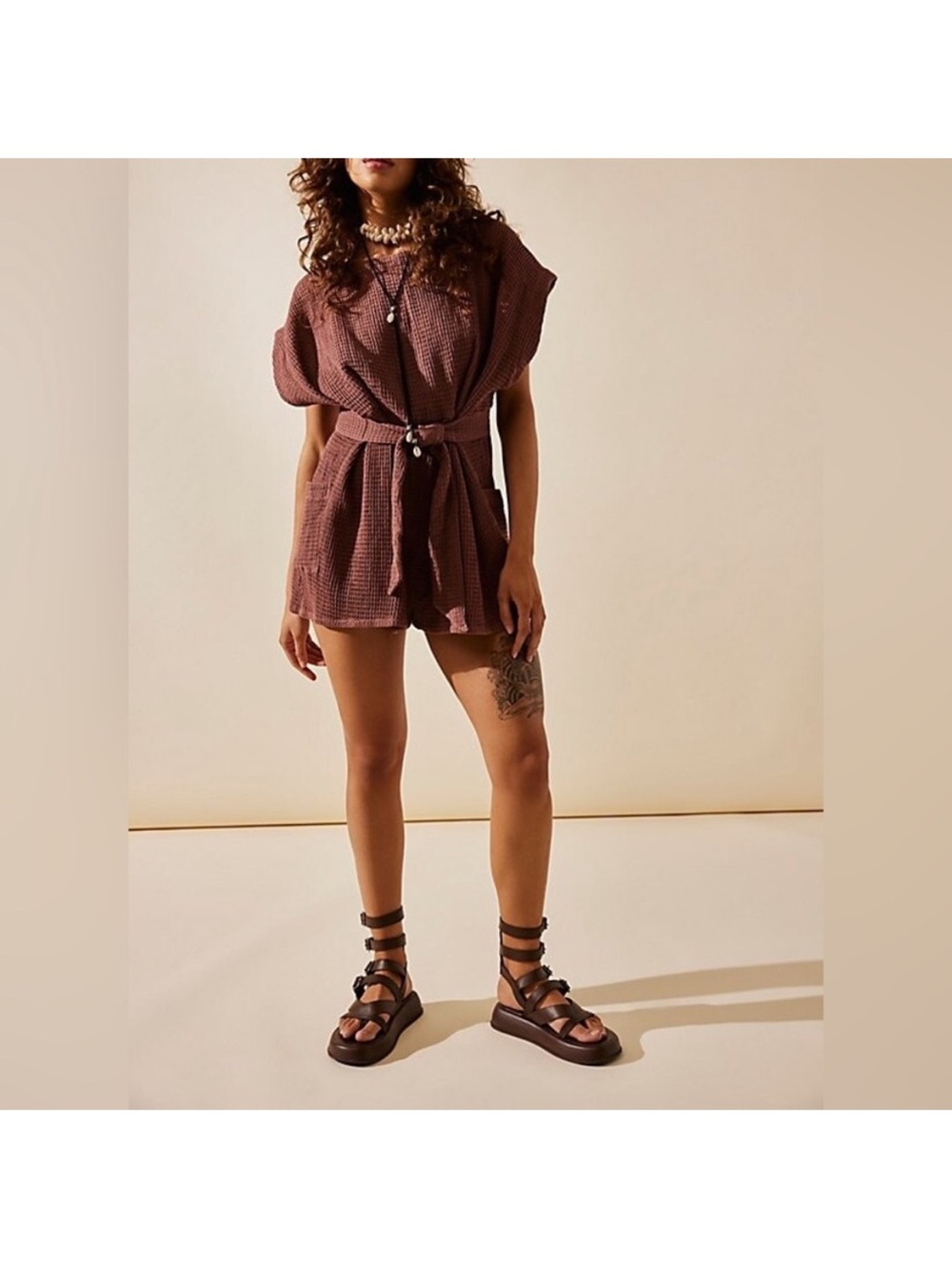 Free People Pull Me In Romper Small
